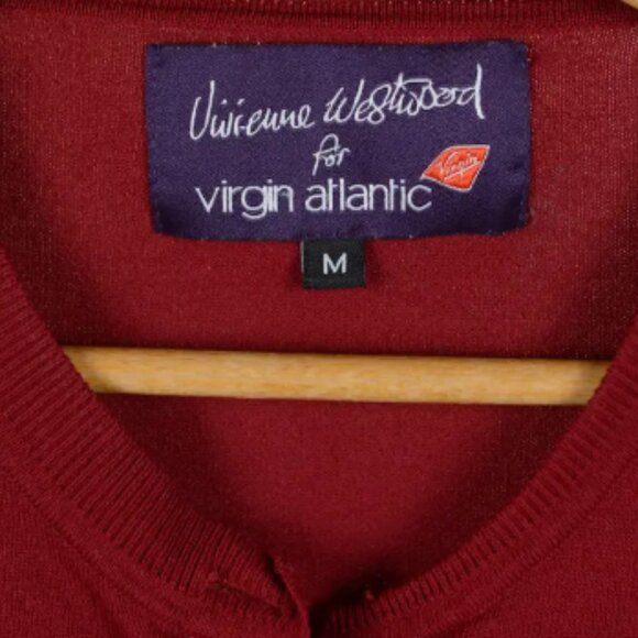 Vivienne Westwood For Virgin Atlantic Wool Cardigan Sweater - Picture 2 of 4